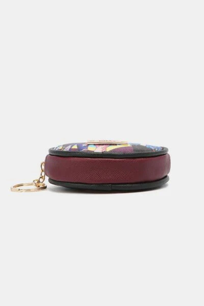 Nicole Lee USA Keychain round Coin Purse