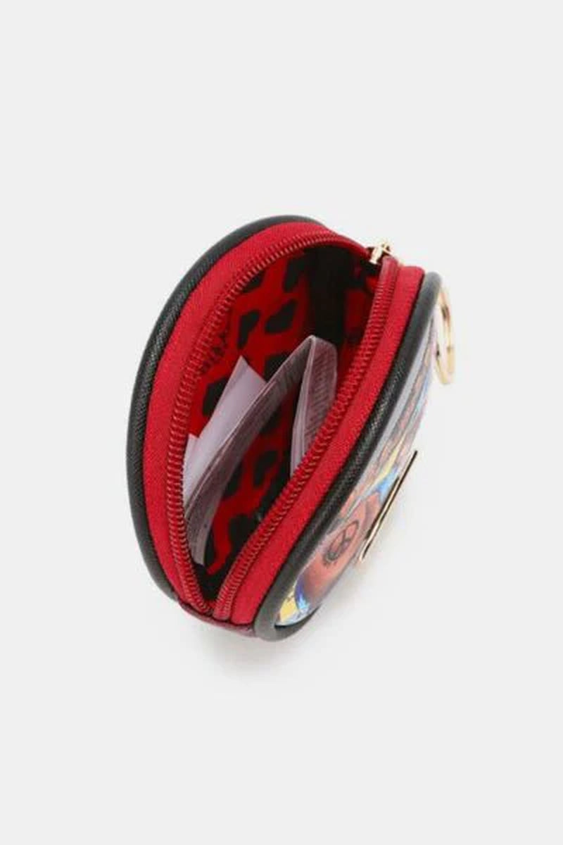 Nicole Lee USA Keychain round Coin Purse