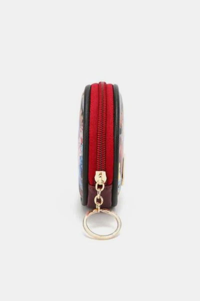 Nicole Lee USA Keychain round Coin Purse